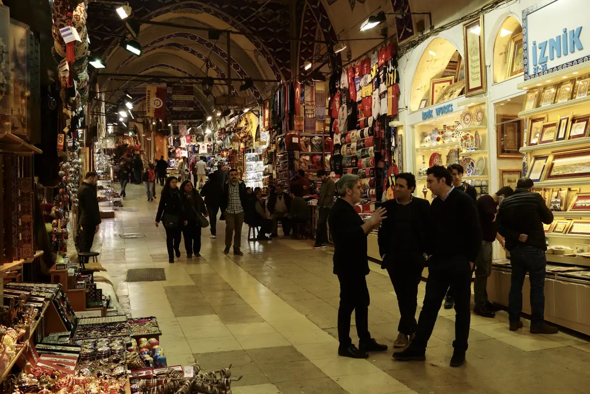 Visitors in the Grand Bazaar