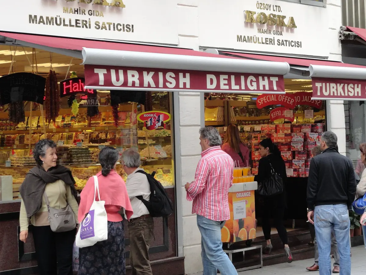 A Turkish delight shop in Istanbul