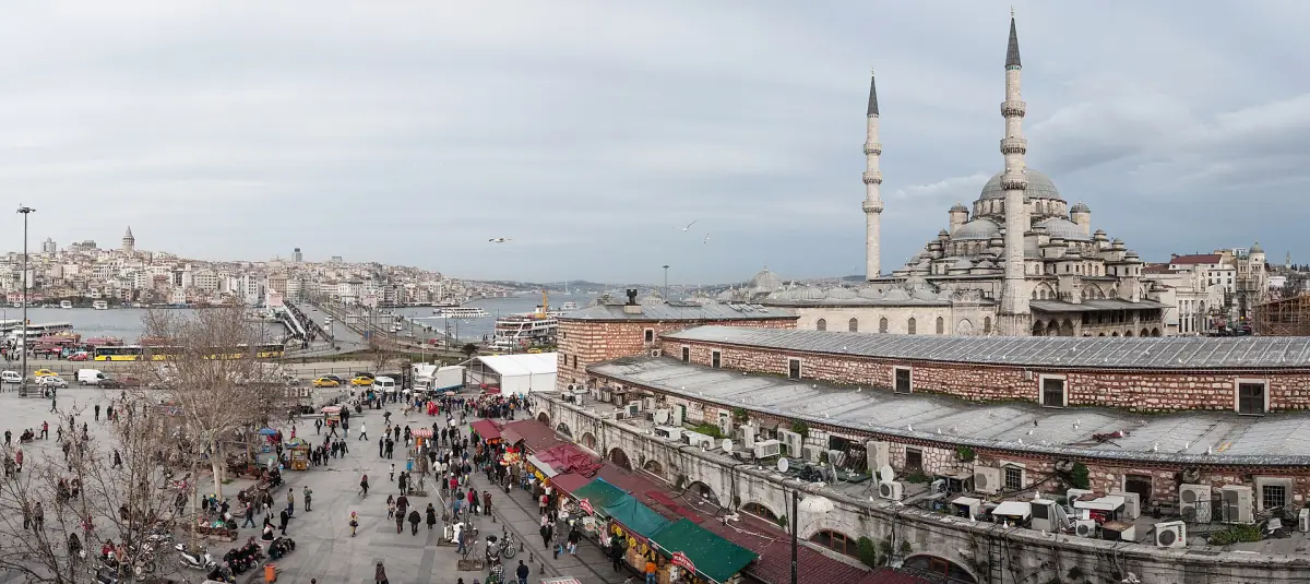 The New Mosque and Galata Bridge